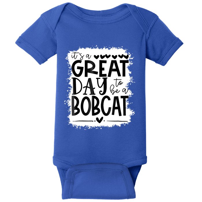 Bobcats School Sports Fan Team Spirit Mascot Gift Bleached Baby Bodysuit