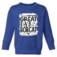 Bobcats School Sports Fan Team Spirit Mascot Gift Bleached Toddler Sweatshirt