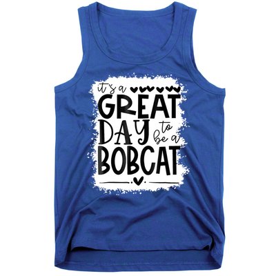 Bobcats School Sports Fan Team Spirit Mascot Gift Bleached Tank Top