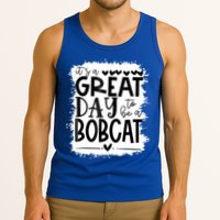Bobcats School Sports Fan Team Spirit Mascot Gift Bleached Tank Top
