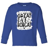 Bobcats School Sports Fan Team Spirit Mascot Gift Bleached Toddler Long Sleeve Shirt