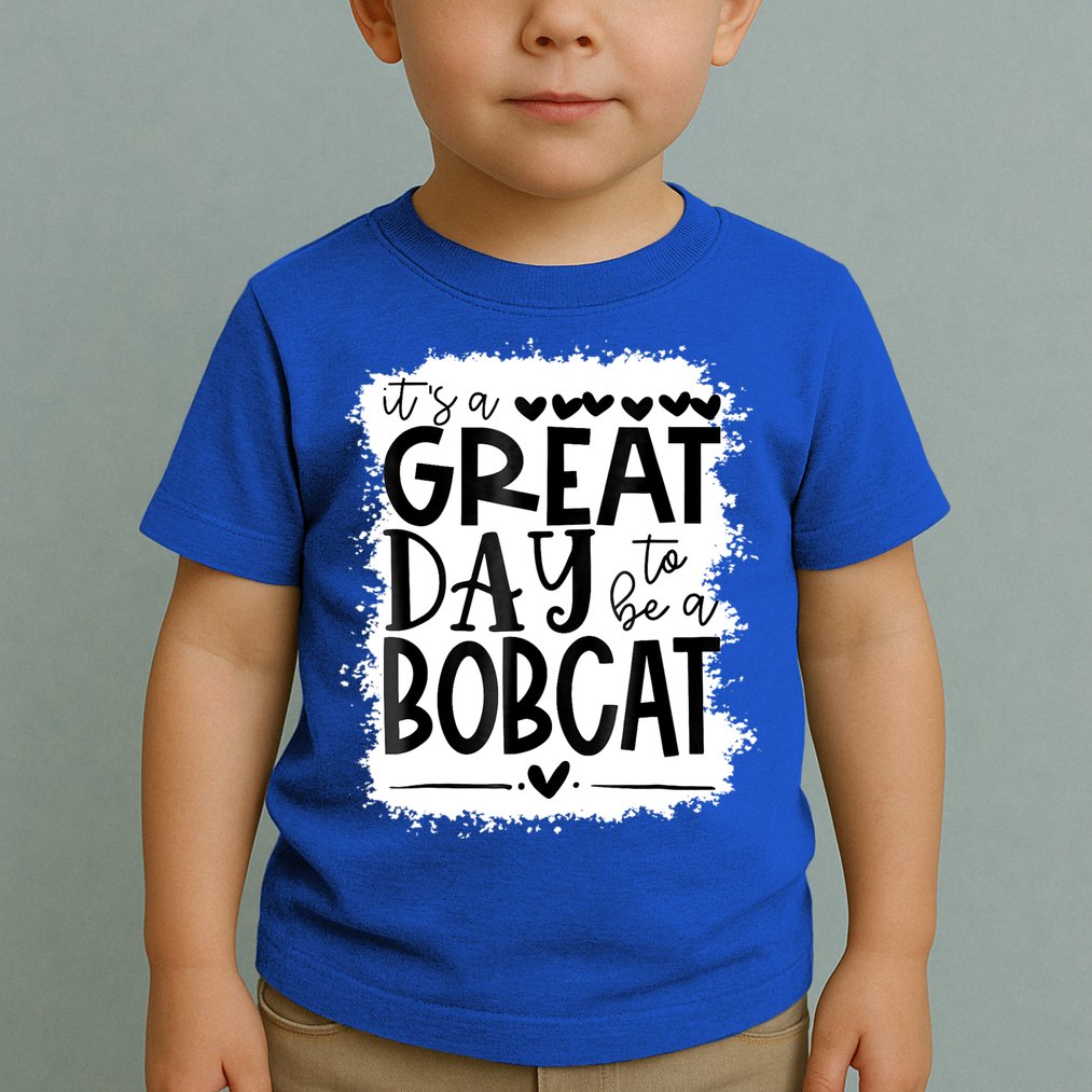 Bobcats School Sports Fan Team Spirit Mascot Gift Bleached Toddler T-Shirt