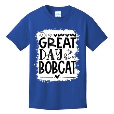 Bobcats School Sports Fan Team Spirit Mascot Gift Bleached Kids T-Shirt