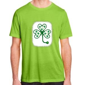 Bleach Shamrock Stethoscope Nurse St Patricks Day For Women Adult ChromaSoft Performance T-Shirt