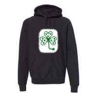 Bleach Shamrock Stethoscope Nurse St Patricks Day For Women Premium Hoodie