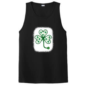 Bleach Shamrock Stethoscope Nurse St Patricks Day For Women PosiCharge Competitor Tank