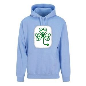 Bleach Shamrock Stethoscope Nurse St Patricks Day For Women Unisex Surf Hoodie