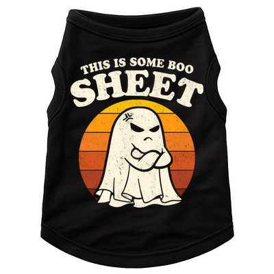 Boo Sheet Shirt This Is Some Boo Sheet Ghost Funny Retro Halloween Doggie Tank
