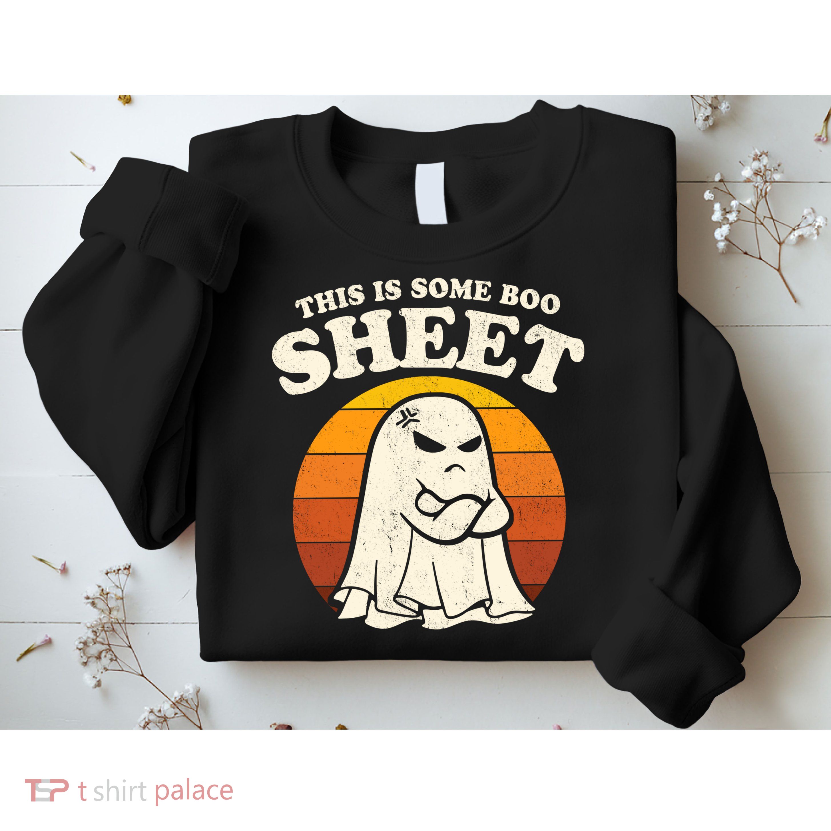 Boo Sheet Shirt This Is Some Boo Sheet Ghost Funny Retro Halloween Sweatshirt