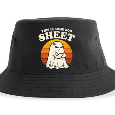 Boo Sheet Shirt This Is Some Boo Sheet Ghost Funny Retro Halloween Sustainable Bucket Hat