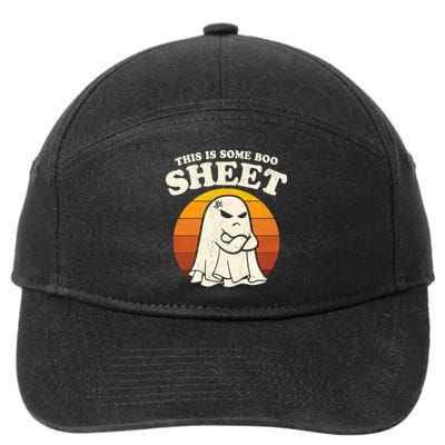 Boo Sheet Shirt This Is Some Boo Sheet Ghost Funny Retro Halloween 7-Panel Snapback Hat