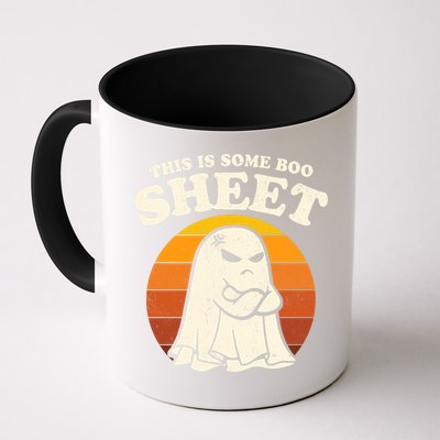 Boo Sheet Shirt This Is Some Boo Sheet Ghost Funny Retro Halloween Coffee Mug