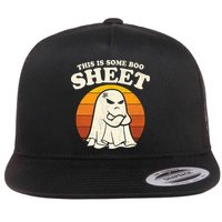 Boo Sheet Shirt This Is Some Boo Sheet Ghost Funny Retro Halloween Flat Bill Trucker Hat