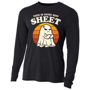 Boo Sheet Shirt This Is Some Boo Sheet Ghost Funny Retro Halloween Cooling Performance Long Sleeve Crew