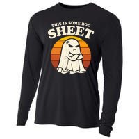 Boo Sheet Shirt This Is Some Boo Sheet Ghost Funny Retro Halloween Cooling Performance Long Sleeve Crew