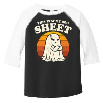 Boo Sheet Shirt This Is Some Boo Sheet Ghost Funny Retro Halloween Toddler Fine Jersey T-Shirt