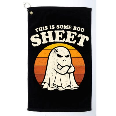 Boo Sheet Shirt This Is Some Boo Sheet Ghost Funny Retro Halloween Golf Towel