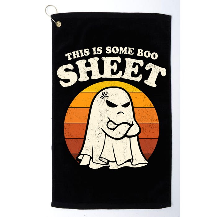 Boo Sheet Shirt This Is Some Boo Sheet Ghost Funny Retro Halloween Golf Towel