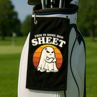 Boo Sheet Shirt This Is Some Boo Sheet Ghost Funny Retro Halloween Golf Towel