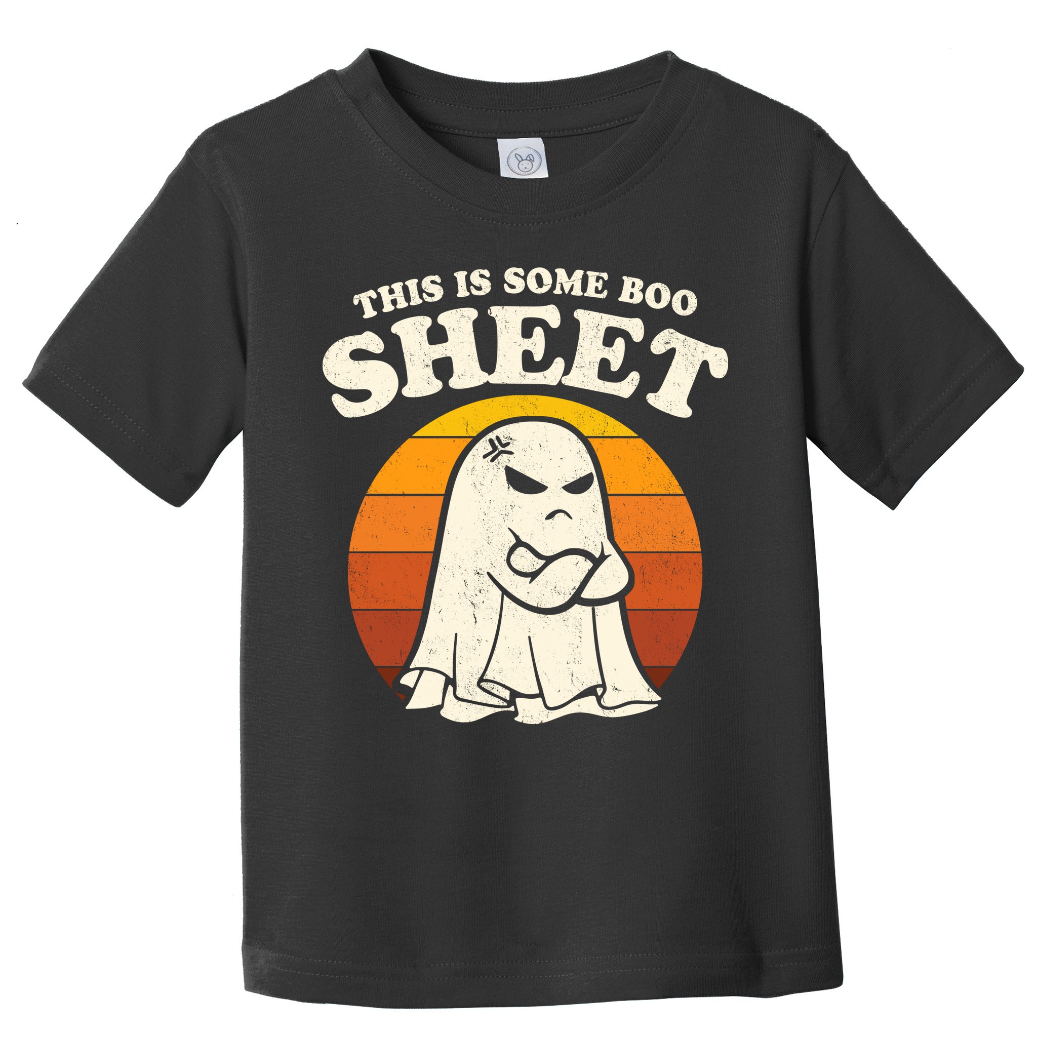 Boo Sheet Shirt This Is Some Boo Sheet Ghost Funny Retro Halloween Toddler T-Shirt