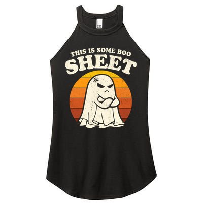 Boo Sheet Shirt This Is Some Boo Sheet Ghost Funny Retro Halloween Women's Perfect Tri Rocker Tank