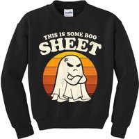 Boo Sheet Shirt This Is Some Boo Sheet Ghost Funny Retro Halloween Kids Sweatshirt