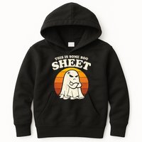 Boo Sheet Shirt This Is Some Boo Sheet Ghost Funny Retro Halloween Kids Hoodie