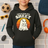 Boo Sheet Shirt This Is Some Boo Sheet Ghost Funny Retro Halloween Kids Hoodie