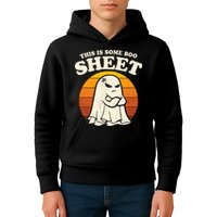 Boo Sheet Shirt This Is Some Boo Sheet Ghost Funny Retro Halloween Kids Hoodie