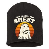 Boo Sheet Shirt This Is Some Boo Sheet Ghost Funny Retro Halloween Short Acrylic Beanie
