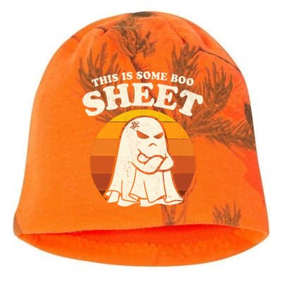 Boo Sheet Shirt This Is Some Boo Sheet Ghost Funny Retro Halloween Kati - Camo Knit Beanie