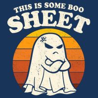 Boo Sheet Shirt This Is Some Boo Sheet Ghost Funny Retro Halloween Infant Baby Jersey Bodysuit