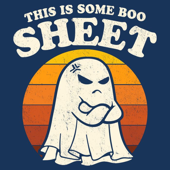 Boo Sheet Shirt This Is Some Boo Sheet Ghost Funny Retro Halloween Infant Baby Jersey Bodysuit