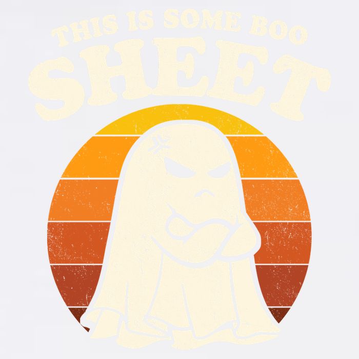 Boo Sheet Shirt This Is Some Boo Sheet Ghost Funny Retro Halloween Garment-Dyed Sweatshirt