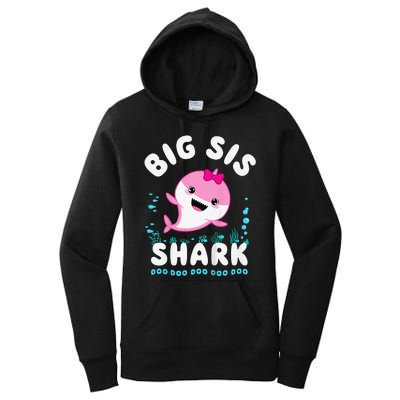 Big Sis Shark Big Sister Kawaii Women's Pullover Hoodie