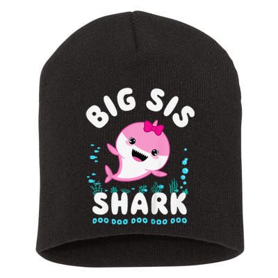 Big Sis Shark Big Sister Kawaii Short Acrylic Beanie