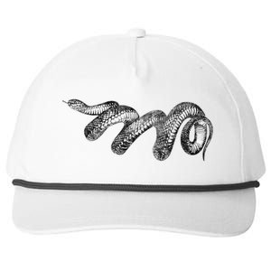 Black Snake Spirit Animal Love Reptile Fans Herp Snapback Five-Panel Rope Hat