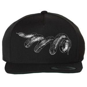 Black Snake Spirit Animal Love Reptile Fans Herp Wool Snapback Cap