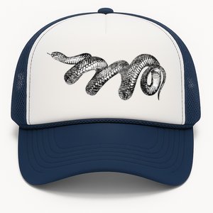 Black Snake Spirit Animal Love Reptile Fans Herp Trucker Hat