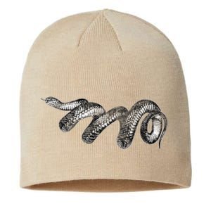 Black Snake Spirit Animal Love Reptile Fans Herp Sustainable Beanie