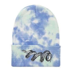 Black Snake Spirit Animal Love Reptile Fans Herp Tie Dye 12in Knit Beanie