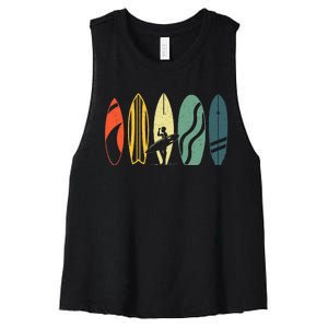 Best Surfboard Surfing Surfer Surfboard Women's Racerback Cropped Tank