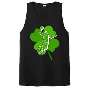 Basketball Sports Shamrock St Patricks Day Gift PosiCharge Competitor Tank