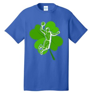 Basketball Sports Shamrock St Patricks Day Gift Tall T-Shirt