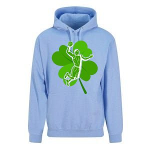 Basketball Sports Shamrock St Patricks Day Gift Unisex Surf Hoodie