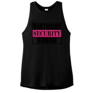 Birthday Security Squad Family Bgreat Giftday Team Cool Gift Ladies PosiCharge Tri-Blend Wicking Tank