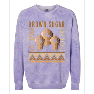 Brown Sugar Spice and Civil Rights Cute Black History Month Colorblast Crewneck Sweatshirt