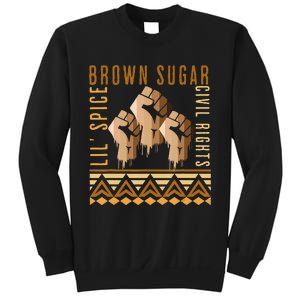 Brown Sugar Spice and Civil Rights Cute Black History Month Sweatshirt