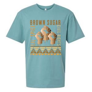 Brown Sugar Spice and Civil Rights Cute Black History Month Sueded Cloud Jersey T-Shirt