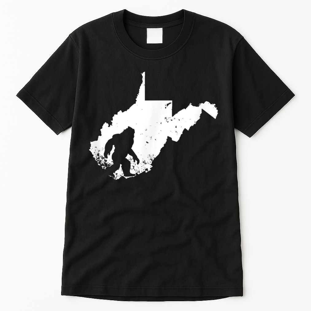 Bigfoot Sasquatch Sighted In State Of West Virginia Bigfoot Tall T-Shirt
